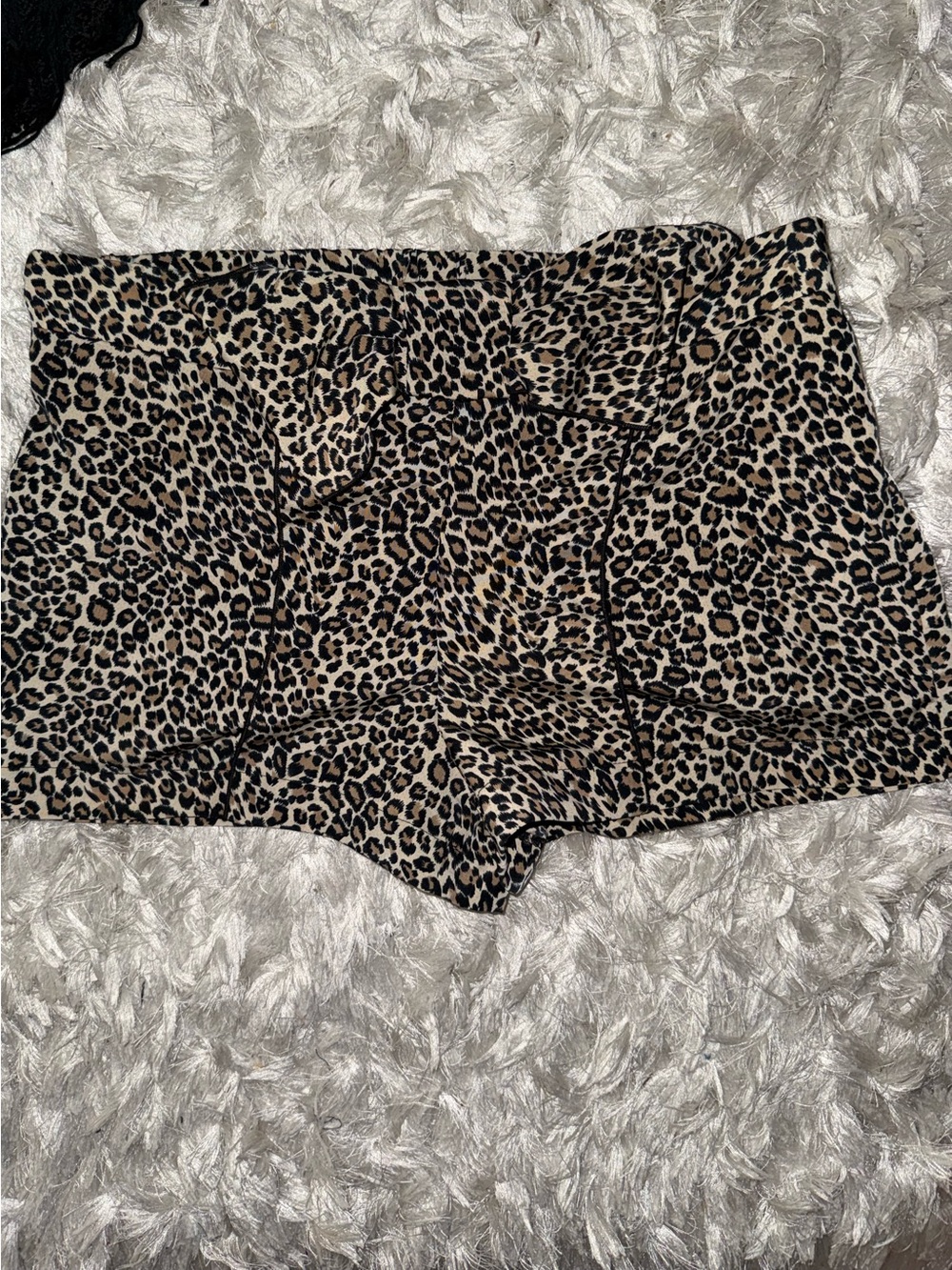 Leopard Print High-Rise  Bow detail Women’s Shorts